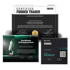 Glass Funded Account Award – Premium Trading Achievement Plaque for Prop Firm Traders