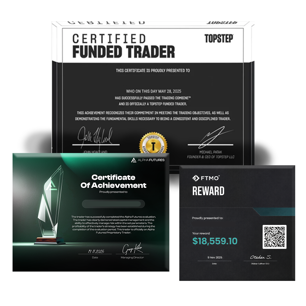 Glass Funded Account Award – Premium Trading Achievement Plaque for Prop Firm Traders