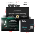 Glass Funded Account Award – Premium Trading Achievement Plaque for Prop Firm Traders